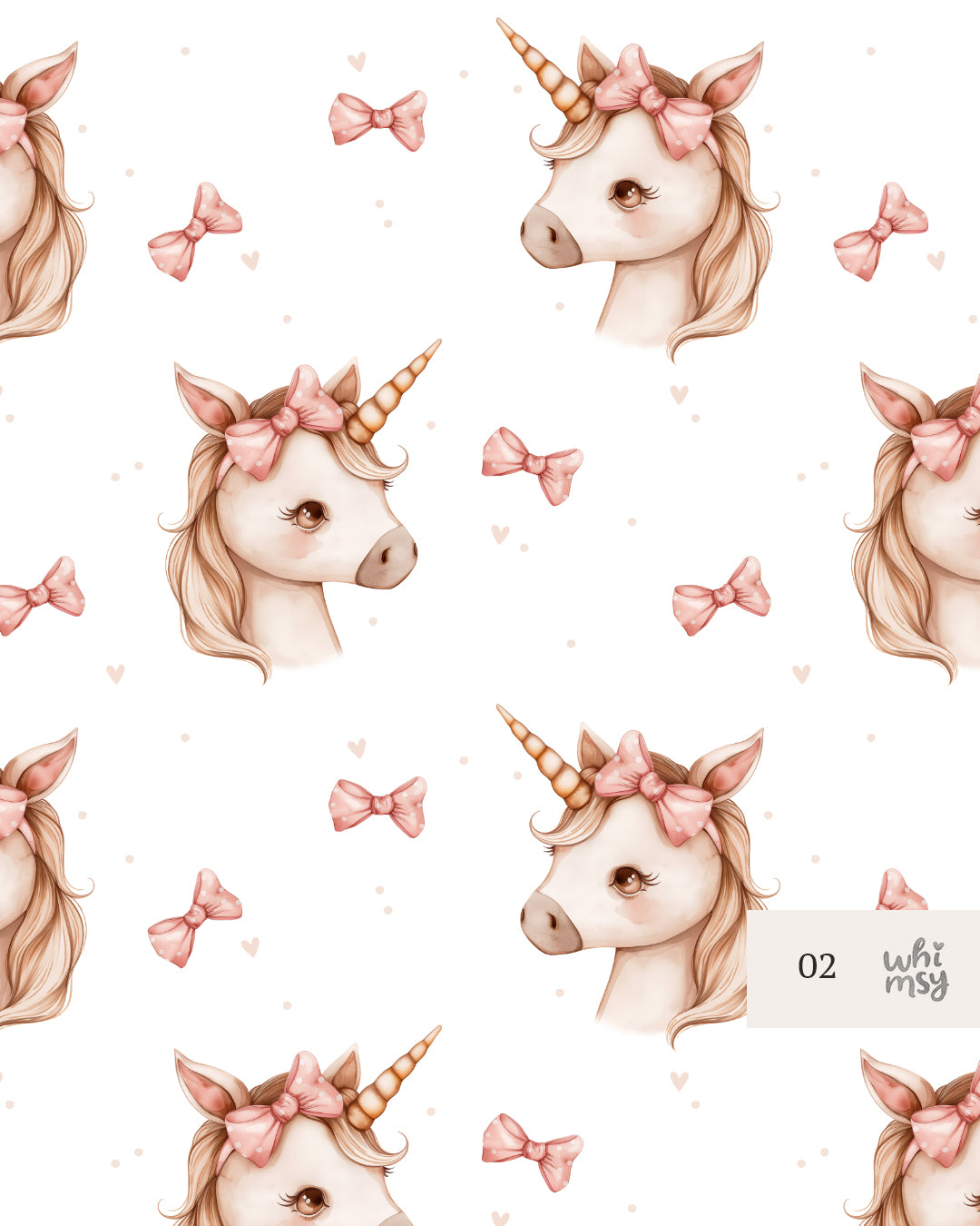 Sweet unicorn non-exclusive seamless pattern