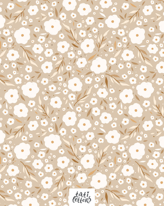 Tiny flowers non-exclusive seamless pattern tatiletters