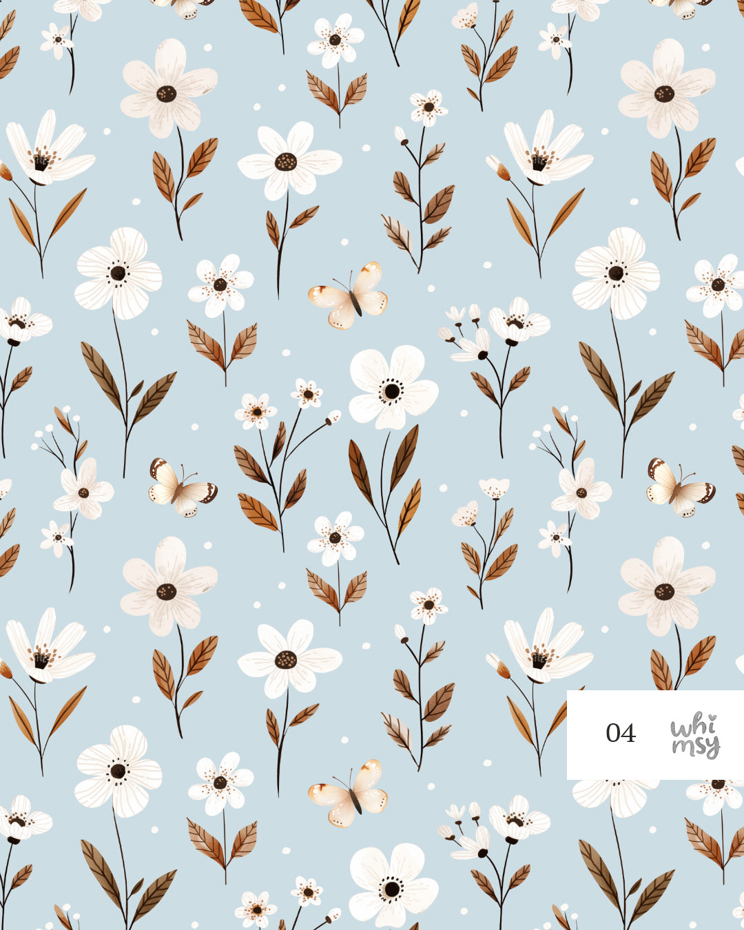 Tiny flowers non-exclusive seamless pattern