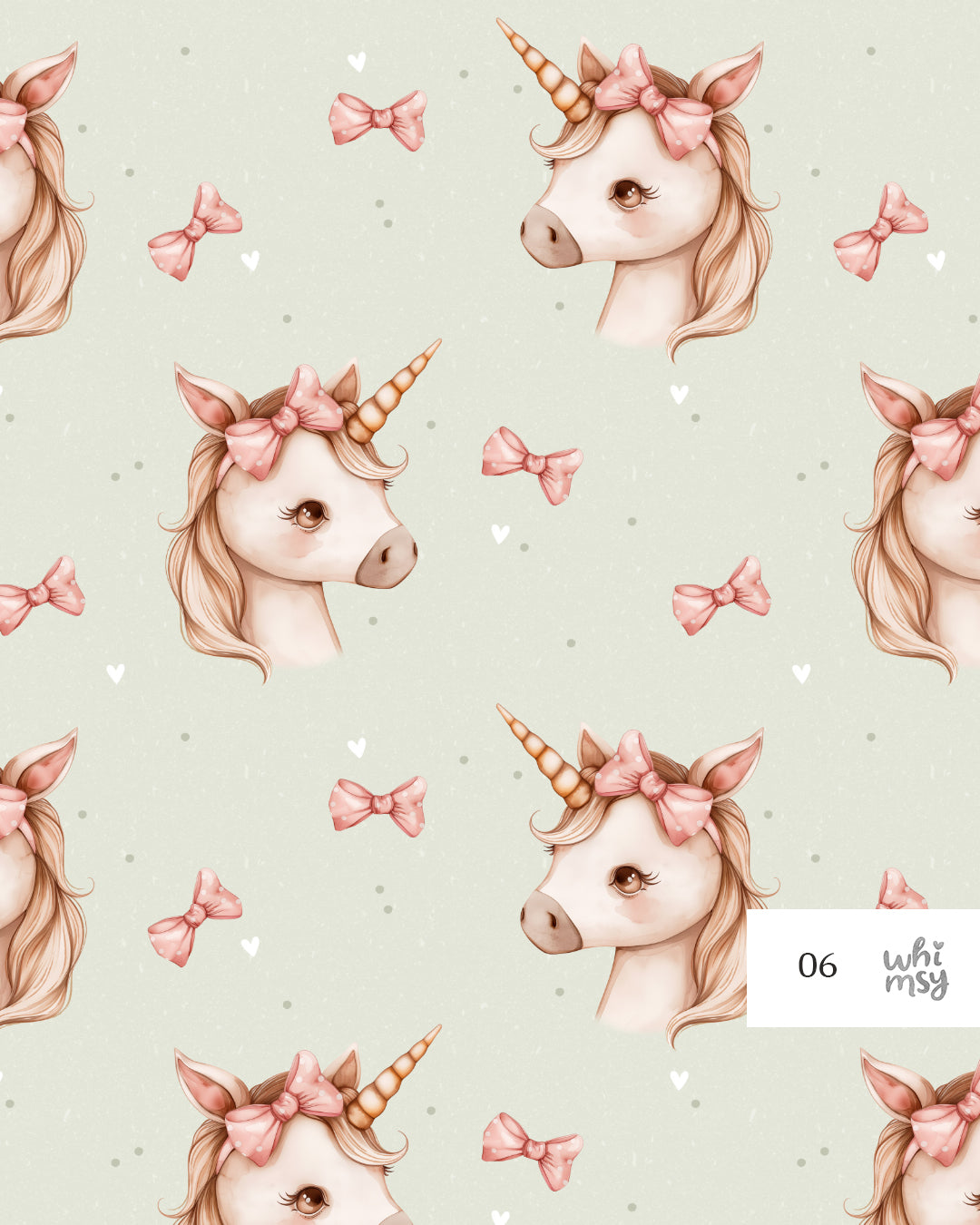 Sweet unicorn non-exclusive seamless pattern