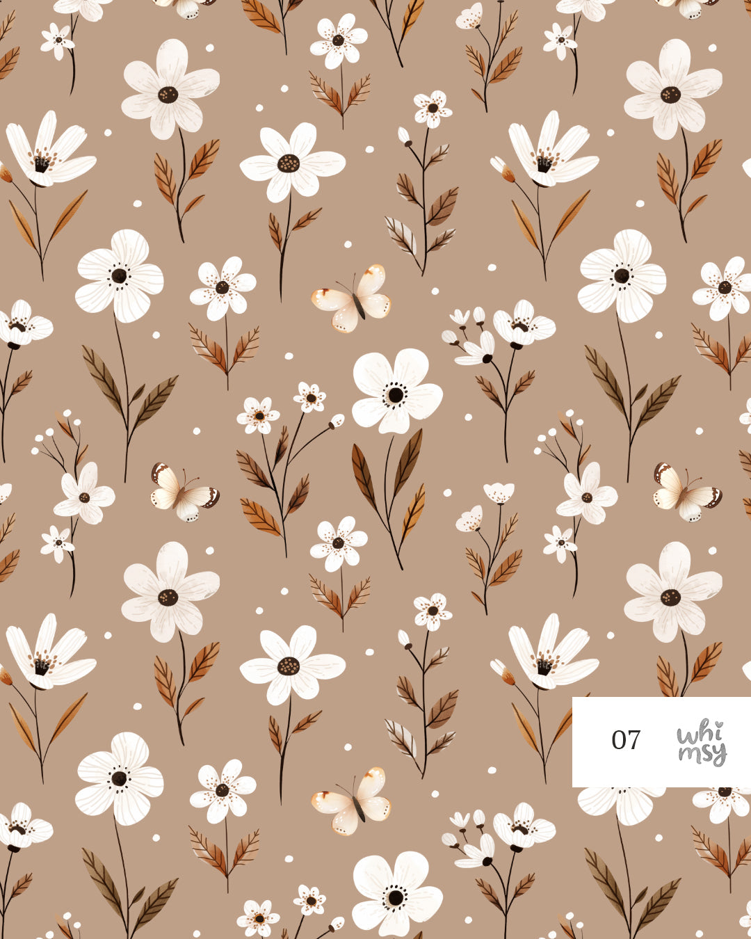 Tiny flowers non-exclusive seamless pattern