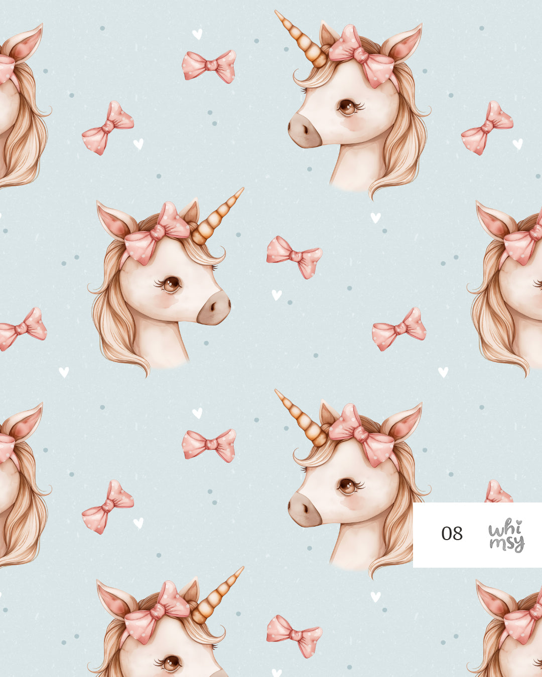 Sweet unicorn non-exclusive seamless pattern