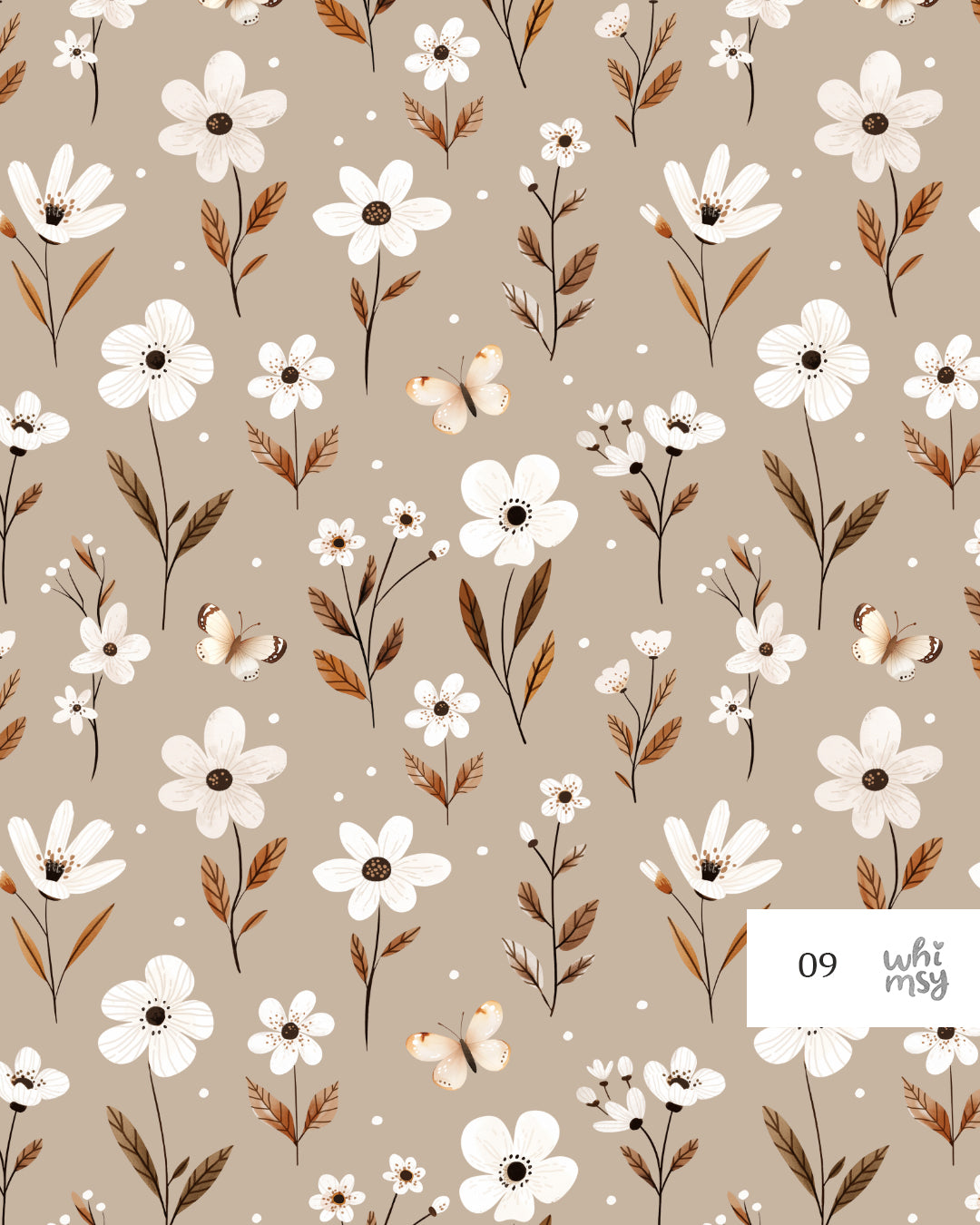 Tiny flowers non-exclusive seamless pattern