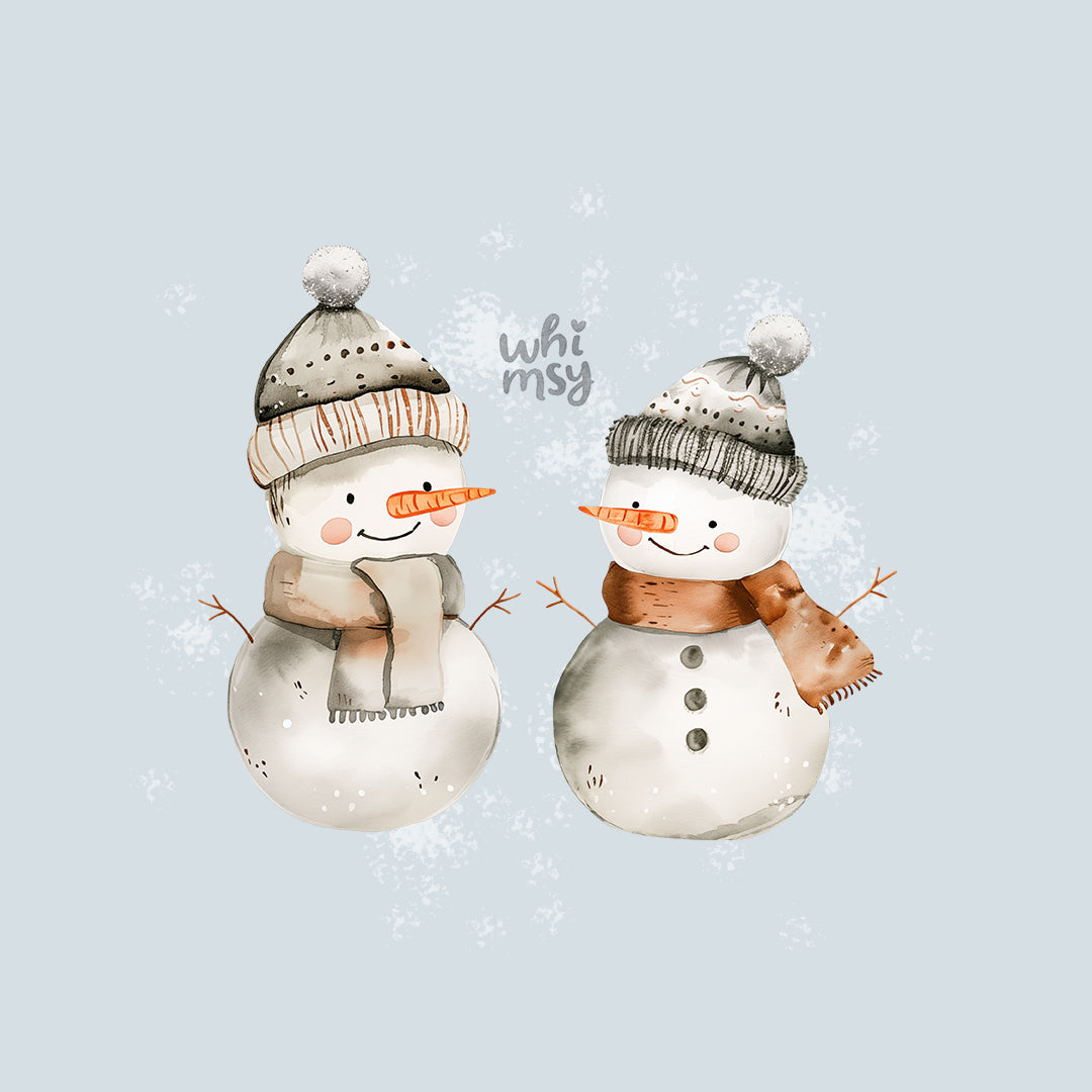 Snowman PNG clipart set