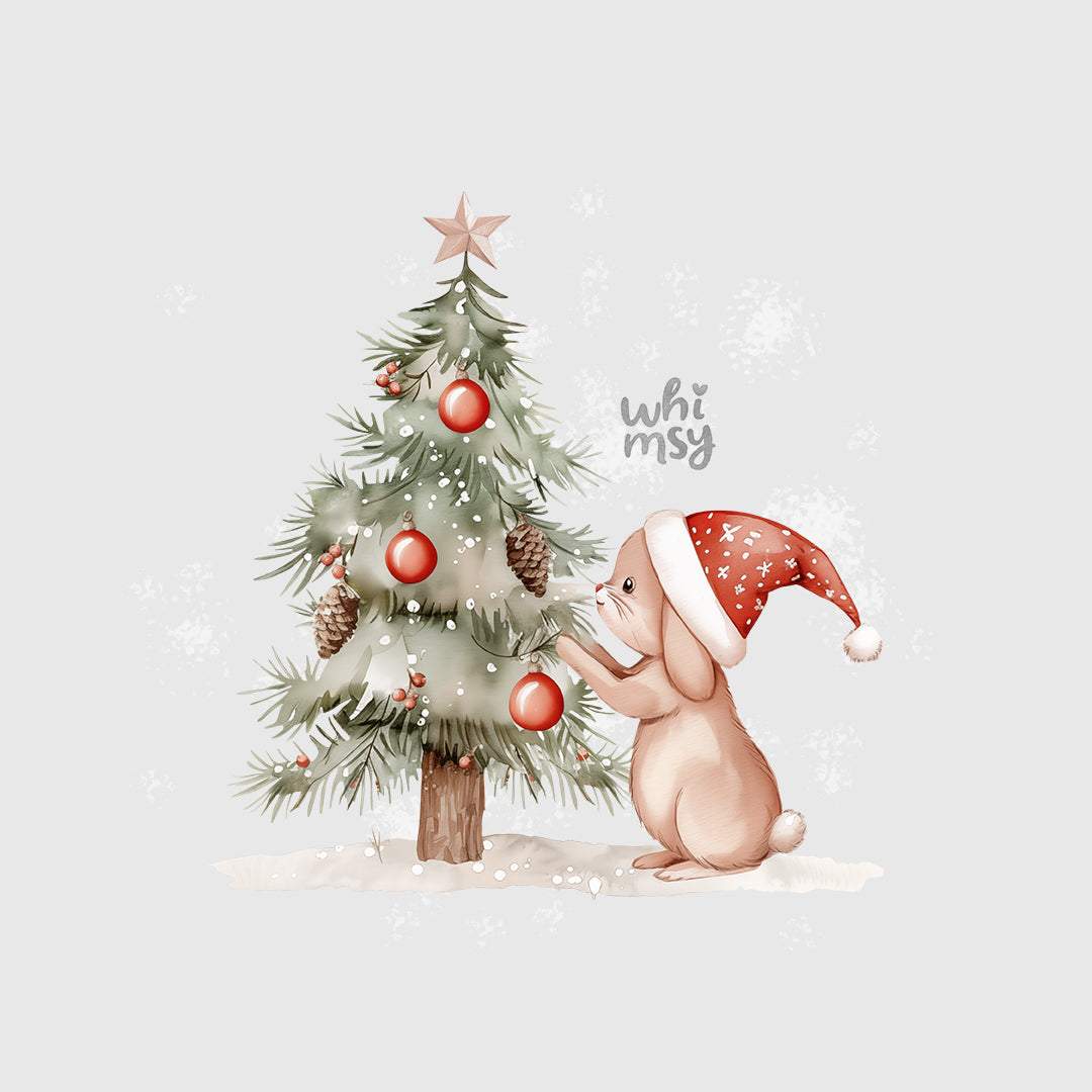 Christmas bunny PNG clipart