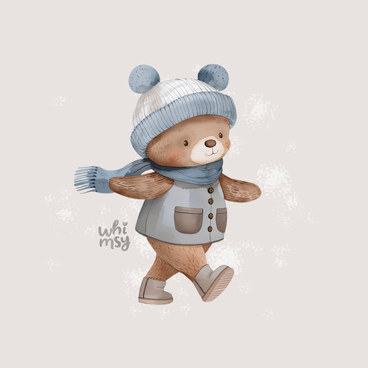 Autumn bear PNG clipart