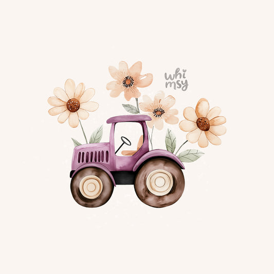 Farm tractor PNG clipart set