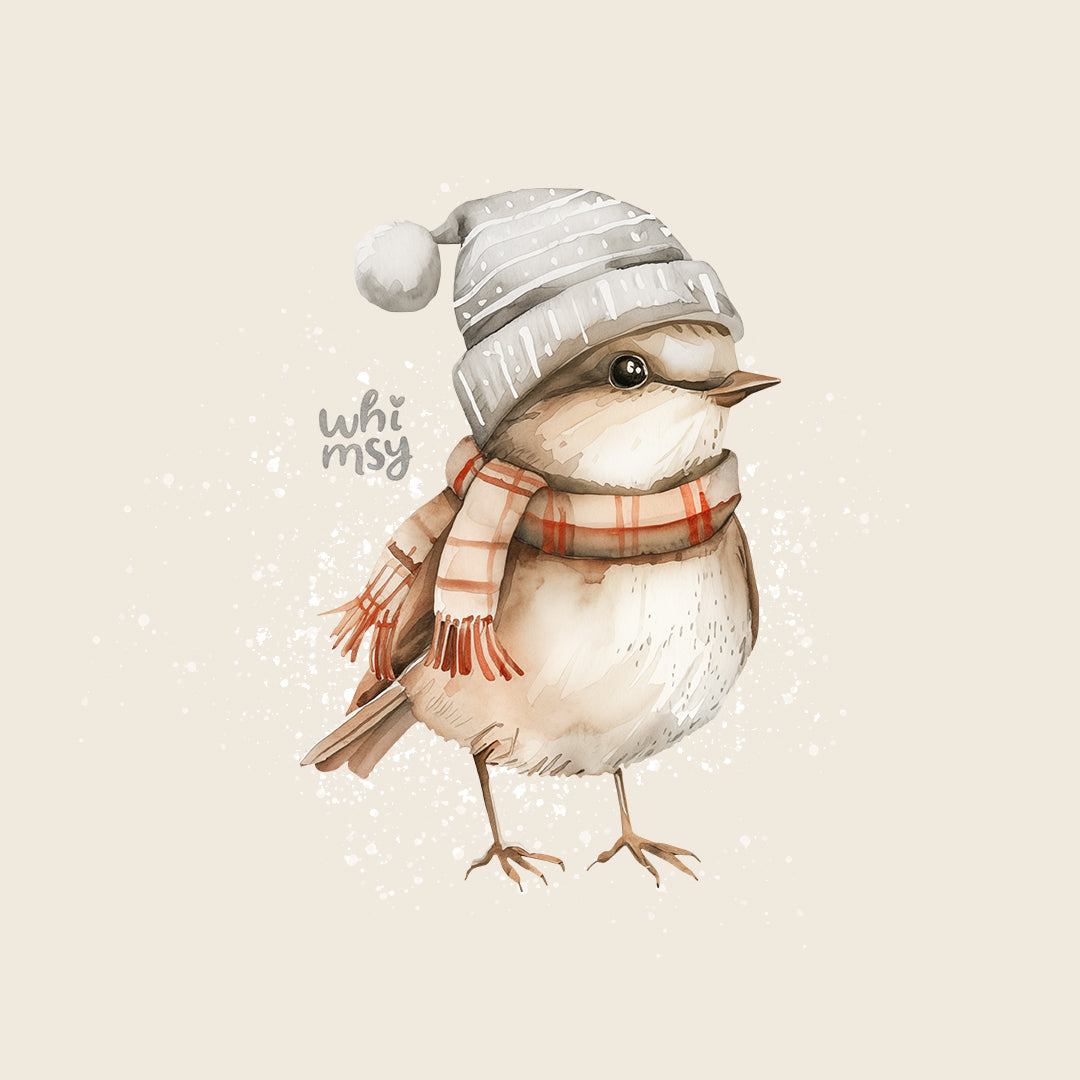 Winter bird PNG clipart set