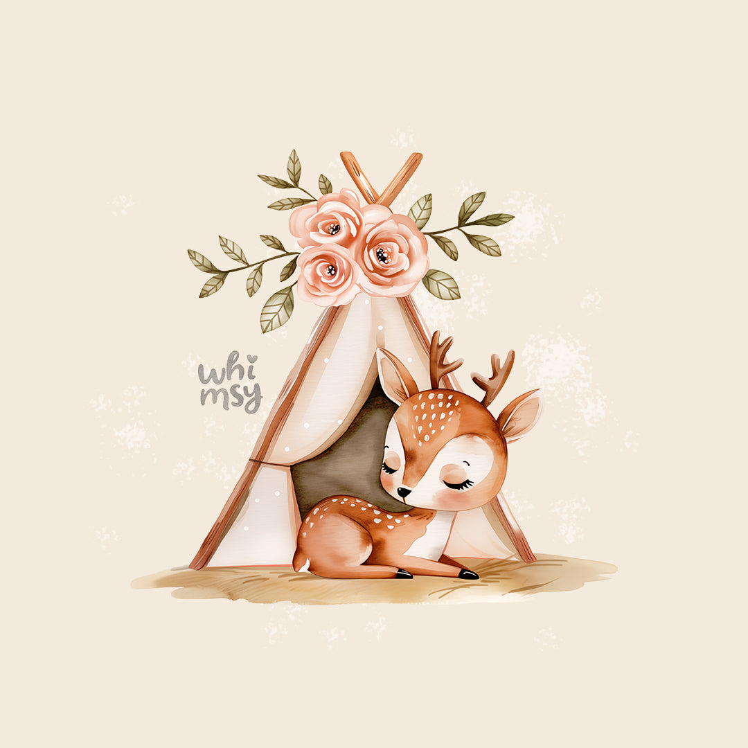 Boho deer PNG clipart