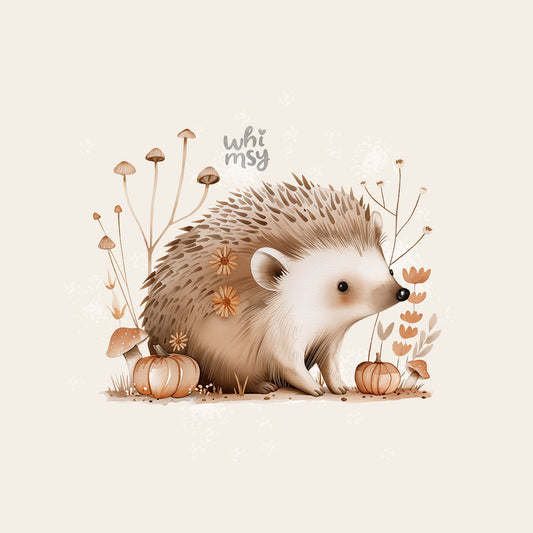 Autumn hedgehog clipart