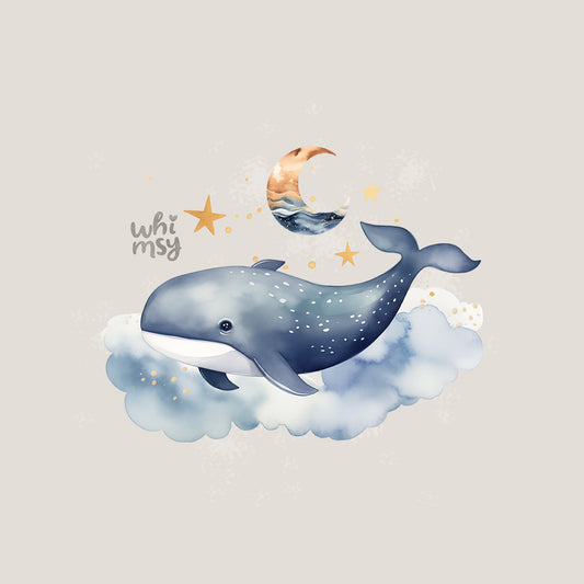 Celestial whale clipart