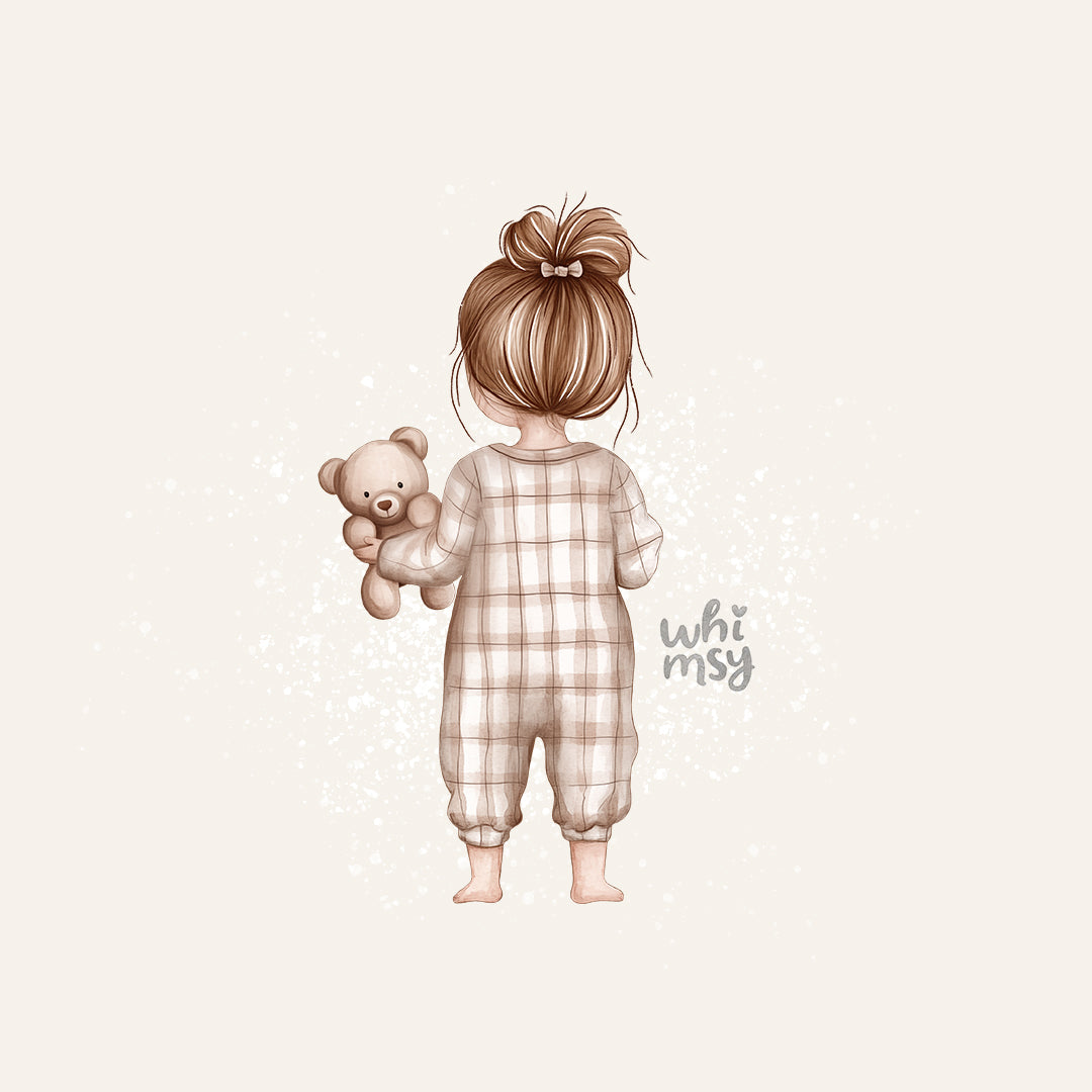 Baby girl and Baby boy PNG clipart set