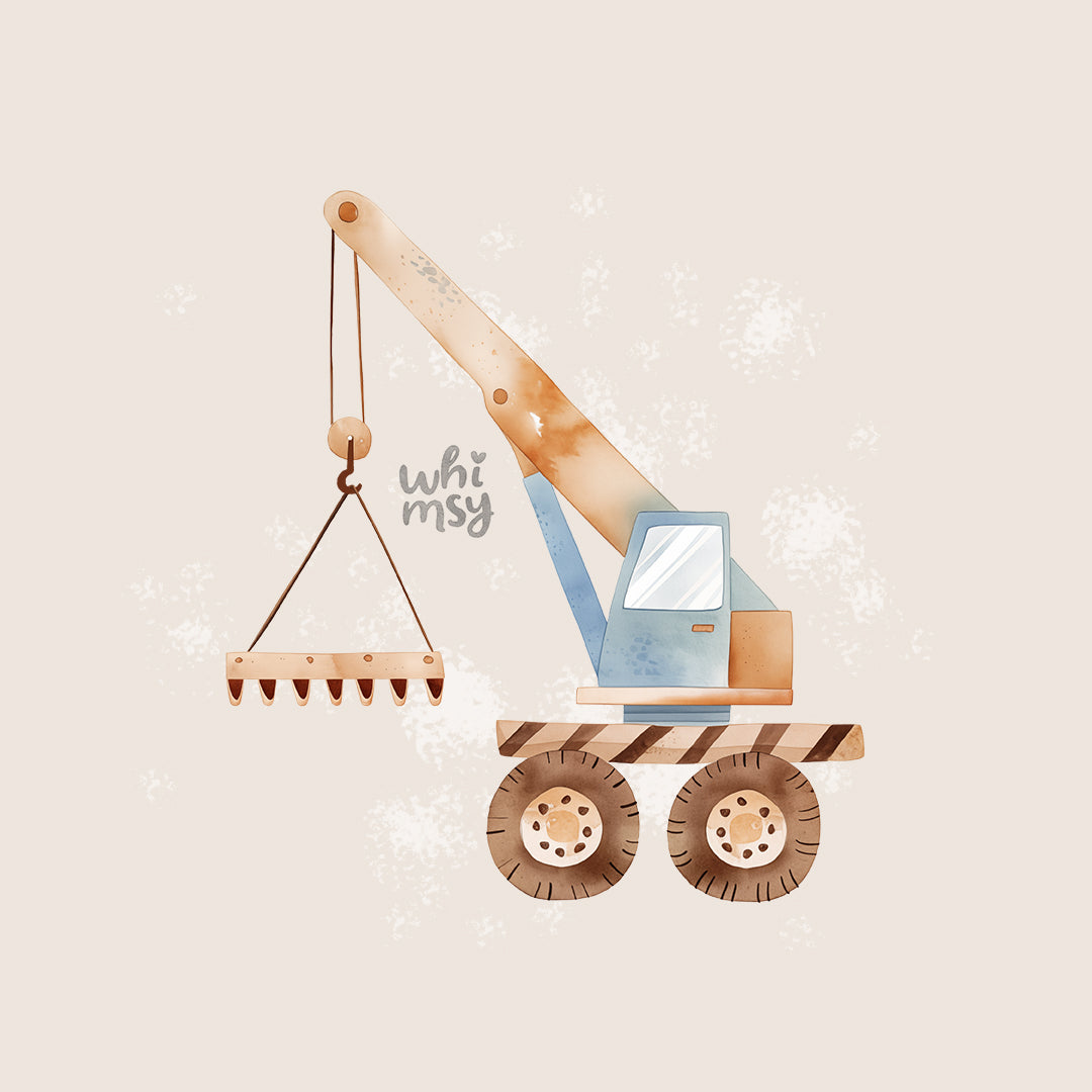 Loader crane PNG clipart set