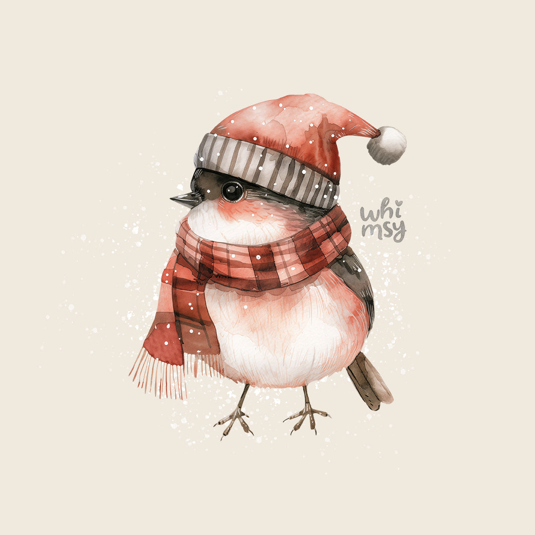 Winter bird PNG clipart set