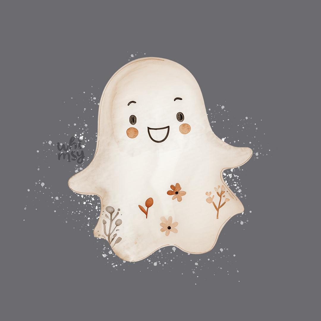 Floral ghost PNG clipart