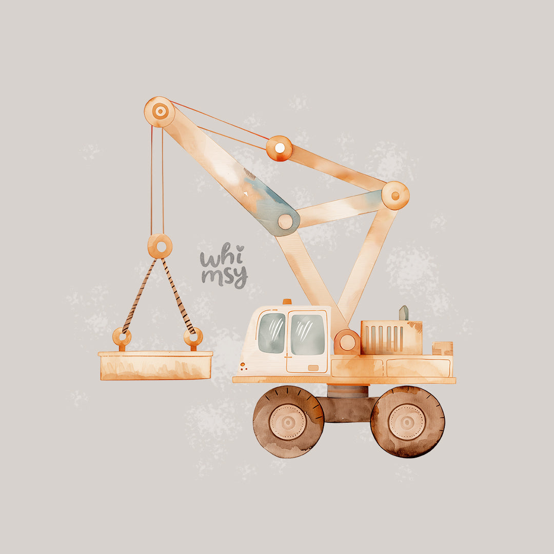 Loader crane PNG clipart set