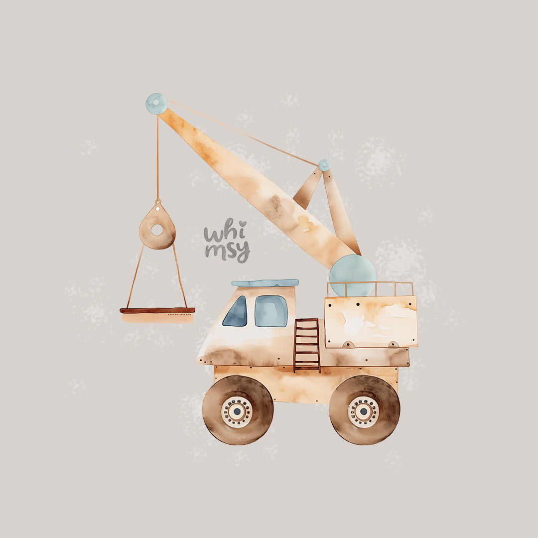 Loader crane PNG clipart set