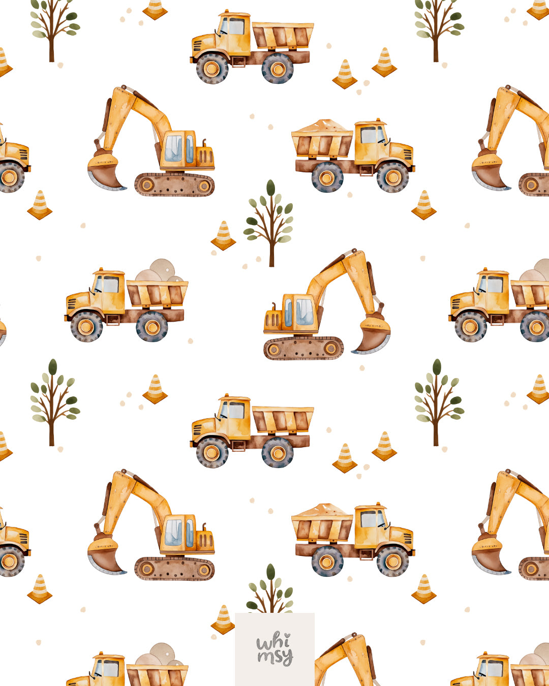 Construction non-exclusive seamless pattern