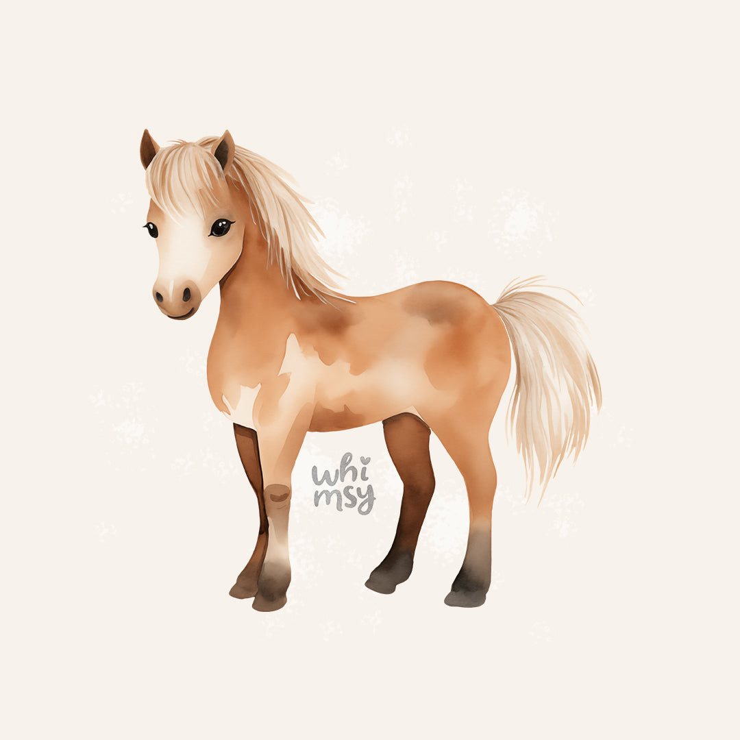 Watercolor horse clipart