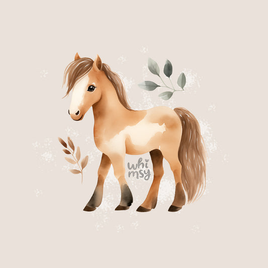 Watercolor horse clipart