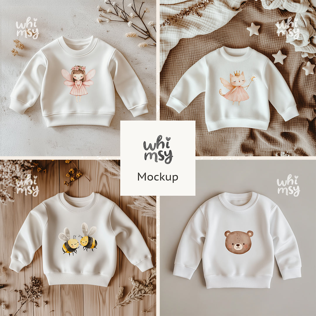 Kids Sweatshirt Mockup